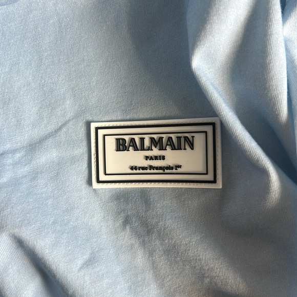 Balmain Gradient Tee Shirt Blue - Picture 6 of 8